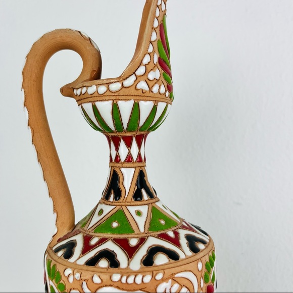 Vintage signed Apollon Keramik Rodas clay vase - Picture 3 of 5